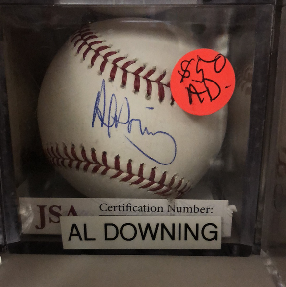 Al Downing autographed MLBall - LW Sports