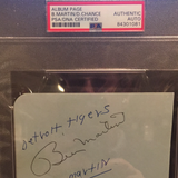 Billy Martin autographed album page PSA/DNA encapsulated