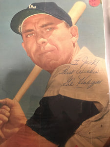 Gil Hodges autographed 8x10 color magazine photo personalized - LW Sports
