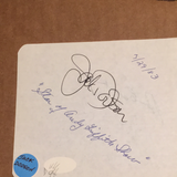 John Carridine/Jack Dodson autographed album page JSA certified