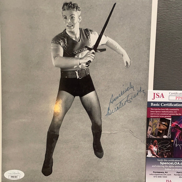 Buster Crabbe autographed 8x10 BxW photo JSA certified