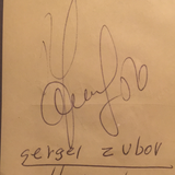 Sergei Zubov autographed album page PSA/DNA encapsulated