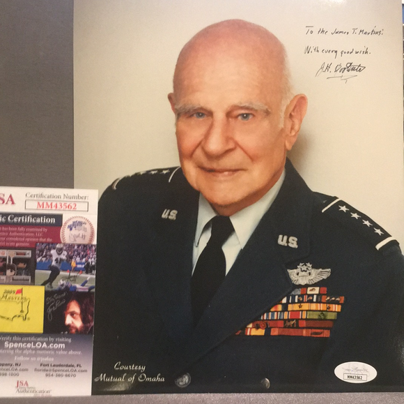 General James Doolittle autographed 8x10 color photo JSA certified