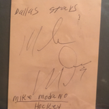Mike Modano autographed album page PSA/DNA encapsulated
