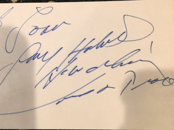Larry Holmes 3x5 autograph