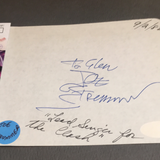 Joe Strummer autographed album page JSA certified