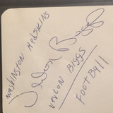 Verlon Biggs autographed album page PSA/DNA encapsulated
