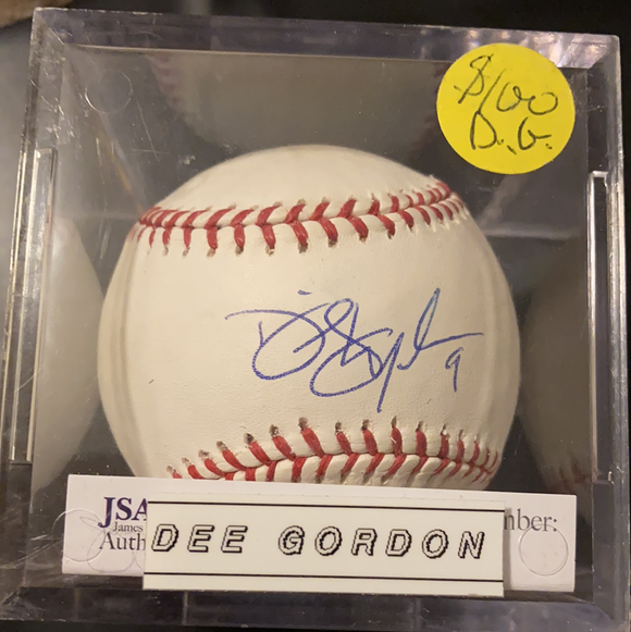 Dee Gordon autographed MLBall - LW Sports