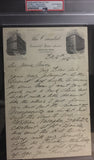 John L. Sullivan 2 page handwritten letter on beautiful  hotel stationery interesting content.  PSA/DNA encapsulated - LW Sports