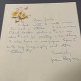 Jean Rogers autographed handwritten letter JSA certified