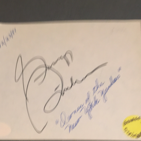 George  Steinbrenner autographed album page JSA certified