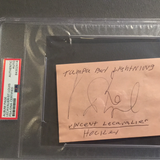 Vincent Lecavalier autographed album page PSA/DNA encapsulated