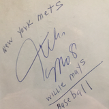 Willie Mays autographed album page PSA/DNA encapsulated