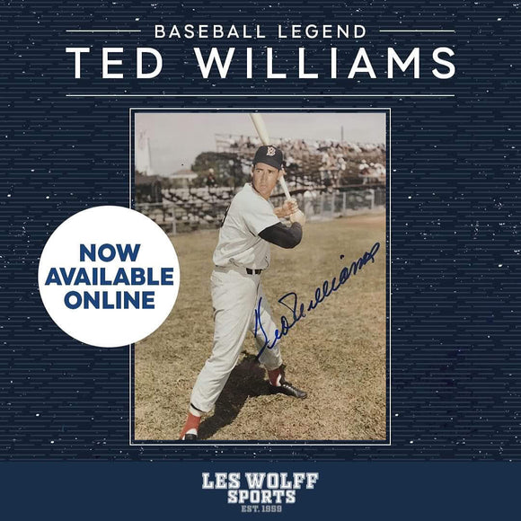 Ted Williams autographed 8x10 color photo
