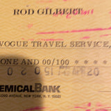 Rod Gilbert full cancelled check with his autograph