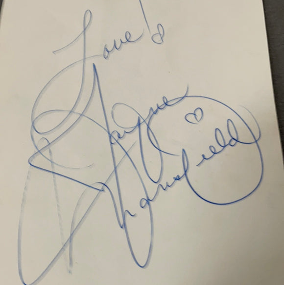 Jayne Mansfield autographed on the back of a 5x7 photo JSA certified