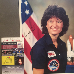 Sally Ride autographed 8x10 color photo JSA certified