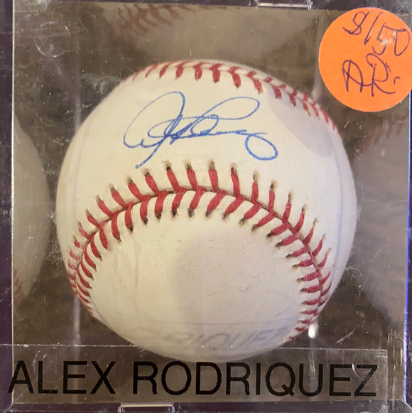 Alex Rodriguez autographed MLB baseball