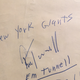 Emlen Tunnell autographed album page PSA/DNA encapsulated