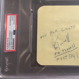Emlen Tunnell autographed album page PSA/DNA encapsulated
