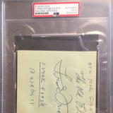 Frank Frisch autographed album page special inscription “The Old Flash” PSA/ DNA encapsulated