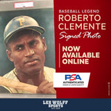 Roberto Clemente autographed 8 x 10 color magazine page. Gem mint perfect 10 autograph psa Dna in capsulated