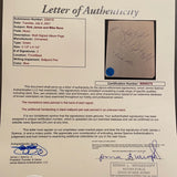 Rick James autographed album page with Mike Reno on reverse JSA certified