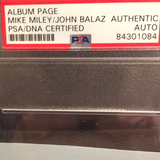 Mike Miley autographed  very rare album page PSA/DNA