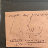 Vincent Lecavalier autographed album page PSA/DNA encapsulated