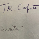 Truman Capote autograph with Kevin Kline on reverse