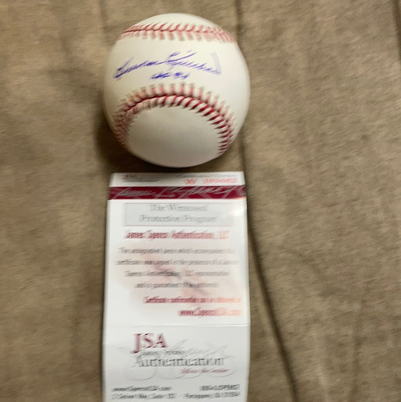 Harmon Killerbrew autographed HOF 84 MLBALL JSA certified
