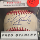 Fred Chicken Stanley autographed JSA certified MLB baseball