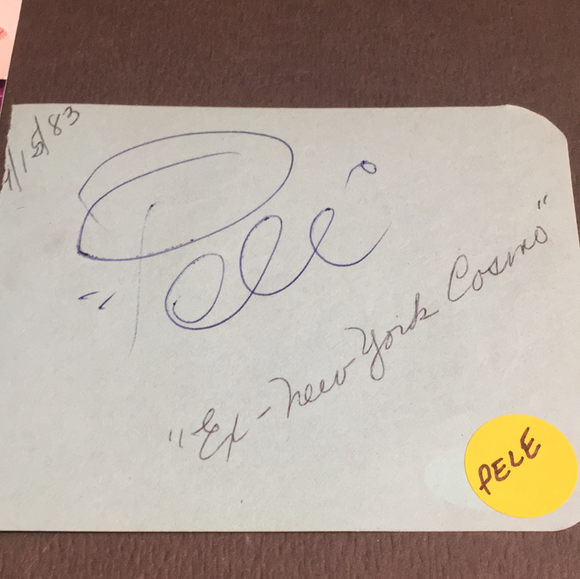 Pele autograph