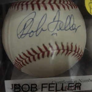 Bob Feller autographed MLBall - LW Sports