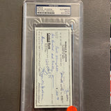 Reggie Jackson autographed personal check PSA/DNA encapsulated