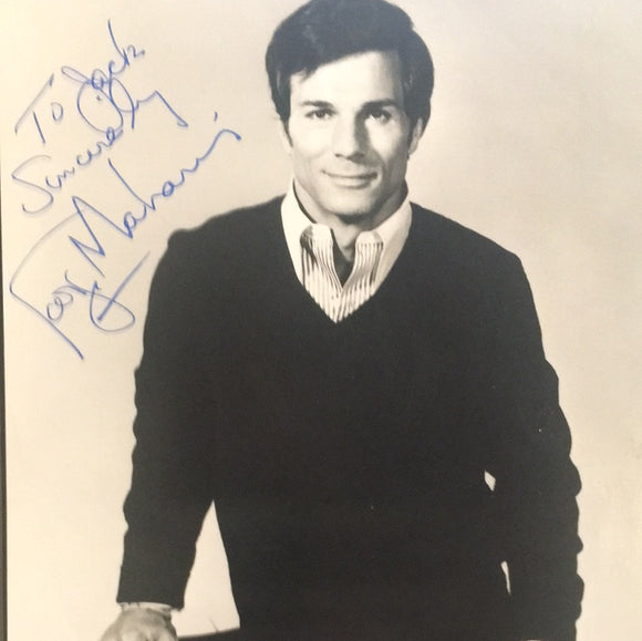 George Maharis autographed 8x10 BxW photo personalized JSA certified