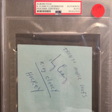 King Clancy autographed album page PSA/DNA encapsulated