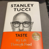 Taste by Stanley Tucci autographed book