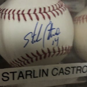 Starlin Castro autographed MLB Baseball