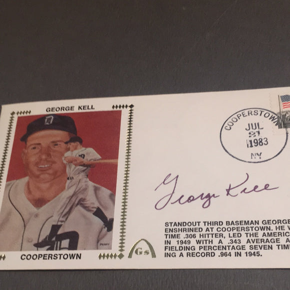 George Kell autographed Gateway envelope