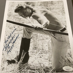 Guy Madison autographed 8x10 BxW photo personalized and JSA certified