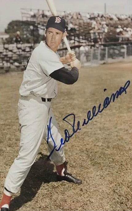 Ted Williams autographed 8x10 color photo
