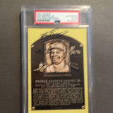 Ken Griffey autographed Hall of Fame Plaque Card