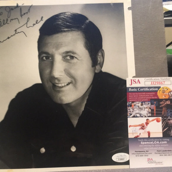 Monty Hall autographed 8x10 BxW photo personalized JSA certified