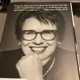 Billie Jean King All In autobiography book autographed