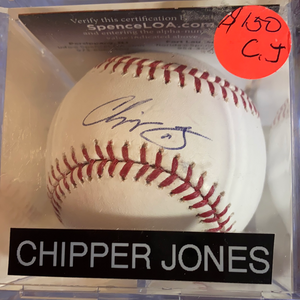 Chipper Jones autographed ML baseball - JSA certified