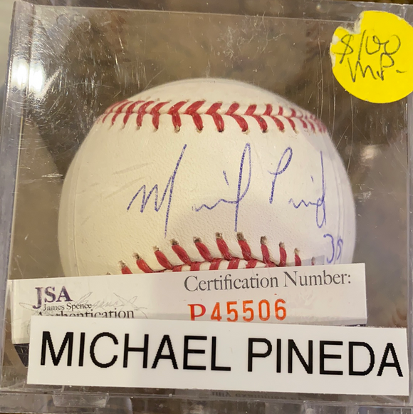 Michael Pineda autographed MLB Baseball