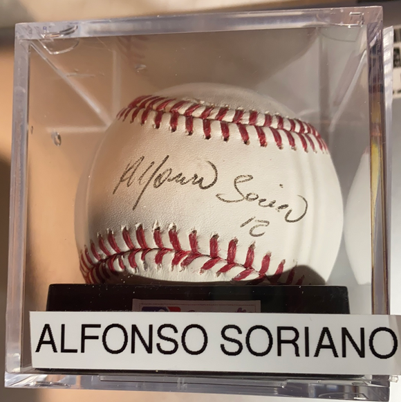Alfonso Soriano autographed MLB baseball