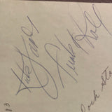 Rick James autographed album page with Mike Reno on reverse JSA certified