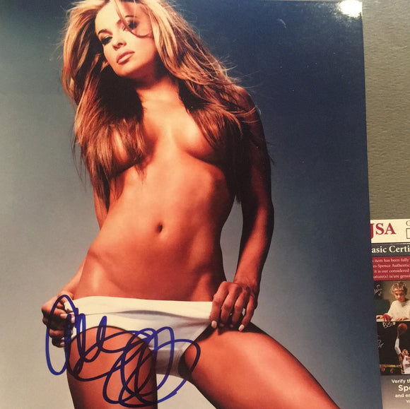 Carmen Electra autographed 8x10 color photo JSA certified